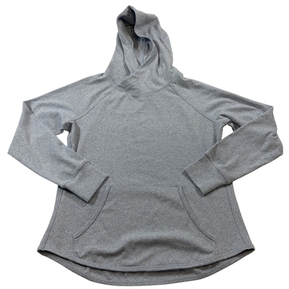 The Normal Brand Women Puremeso Hoodie Blue Fog Heathered Sweatshirt S NEW